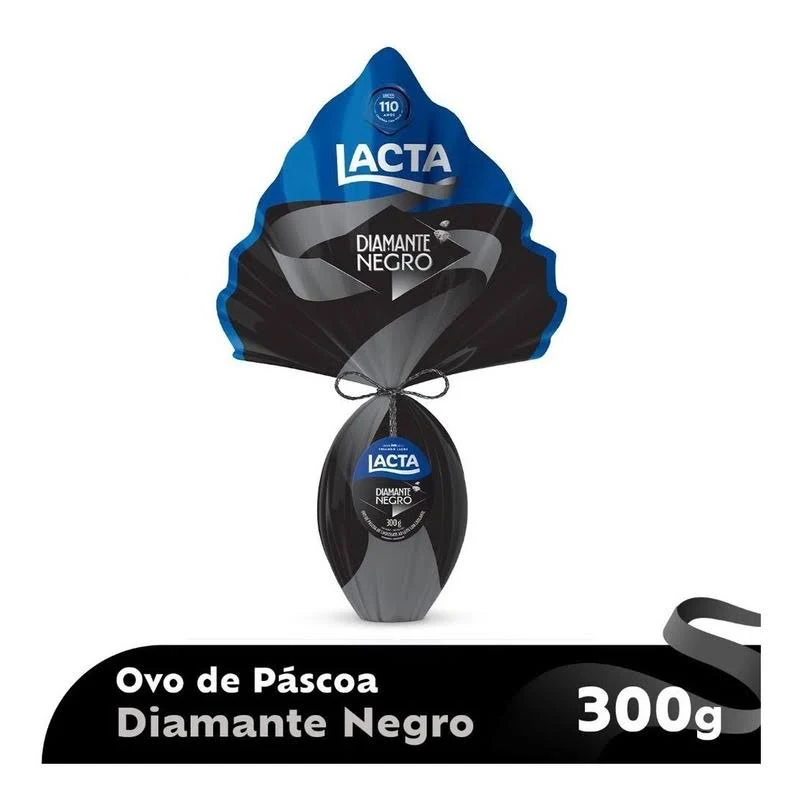 Miniatura de Ovo de Páscoa Diamante Negro Lacta 300g